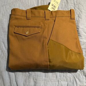 Woolrich Men's Brown Two Toned Hunting Field Pants Khaki Tan Brown Sz 36R